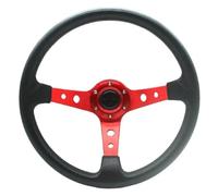 BMLGPGBCDW Palettes Changement Vitesse au Volant Volant Sport Universel 14 Pouces 350 Mm pour Drifting Racing(Rouge)