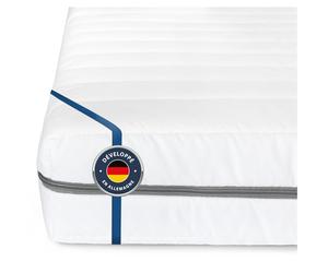 BMM Matelas 140x190 cm Classique XXL, degré de dureté H4 Extra Ferme/Matelas en Mousse Froide certifié Öko-Tex/Ergonomique, 7 Zones, épaisseur 12 cm/Matelas de Conception Allemande.