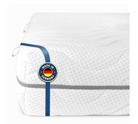 BMM Matelas Comfort 19 de Taille 150x200 cm, degré de dureté H4 Extra Ferme/Matelas en Mousse Froide certifié Öko-Tex/Matelas Ergonomique à 7 Zones, Hauteur 19 cm/Matelas fabriqué en Allemagne