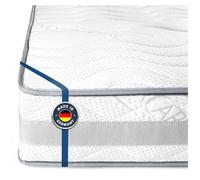 BMM Matelas Comfort Super XXL 200x200 cm H4 très Ferme - Mousse Froide certifiée Öko-Tex - Ergonomique à 7 Zones - Hauteur 23 cm