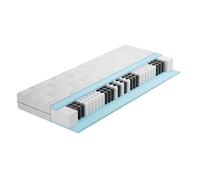 BMM Matelas Ortho Medic 120 x 200 cm avec Noyau à Ressorts ensachés Niveau de fermeté H3/certifié Öko-Tex/Matelas Ergonomique à 7 Zones Hauteur 21 cm/Matelas de Conception Allemande