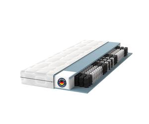 BMM Matelas Ortho Medic 90 x 190 cm avec Noyau à Ressorts ensachés Niveau de fermeté H4/certifié Öko-Tex/Matelas Ergonomique à 7 Zones Hauteur 21 cm/Matelas de Conception Allemande