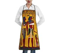 bmnaswt Ancient Egypt Tribe Series Tablier de cuisine en polyester avec poche pour cuisine, restaurant, artisanat