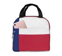 bmnaswt Sac à déjeuner isotherme pour homme et femme avec imprimé drapeau de l'État du Texas, boîte à déjeuner réutilisable pour le travail, le pique-nique