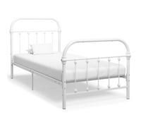 BMP - Best Cadre de lit adulte enfant - Strucutre de lit 1-2 personnes Blanc Métal 100x200cm ®2339