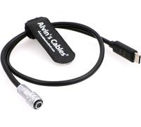 BMPCC 4K 6K USB C Type-C PD to Weipu SF61B/S2 2 Pin Trigger Power Cable for Blackmagic Pocket Cinema Camera 19.7 inches/50 cm