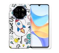 BMPNLSZ Coque pour Blackview Shark 6, Silicone TPU Cover Souple Cristal Bumper Housse Étui Case + Film Protecteur Verre trempé écran pour Blackview Shark 6 - OYLLM36