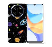 BMPNLSZ Coque pour Blackview Shark 6, Silicone TPU Cover Souple Cristal Bumper Housse Étui Case + Film Protecteur Verre trempé écran pour Blackview Shark 6 - BST1
