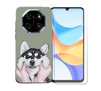 BMPNLSZ Coque pour Blackview Shark 6, Silicone TPU Cover Souple Cristal Bumper Housse Étui Case + Film Protecteur Verre trempé écran pour Blackview Shark 6 - OYLLM8
