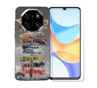 BMPNLSZ Coque pour Blackview Shark 6, Silicone TPU Cover Souple Cristal Bumper Housse Étui Case + Film Protecteur Verre trempé écran pour Blackview Shark 6 - BST17