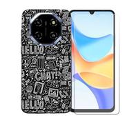 BMPNLSZ Coque pour Blackview Shark 6, Silicone TPU Cover Souple Cristal Bumper Housse Étui Case + Film Protecteur Verre trempé écran pour Blackview Shark 6 - OYLLM42