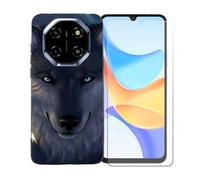 BMPNLSZ Coque pour Blackview Shark 6, Silicone TPU Cover Souple Cristal Bumper Housse Étui Case + Film Protecteur Verre trempé écran pour Blackview Shark 6 - BST12
