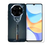 BMPNLSZ Coque pour Blackview Shark 6, Silicone TPU Cover Souple Cristal Bumper Housse Étui Case + Film Protecteur Verre trempé écran pour Blackview Shark 6 - BST18