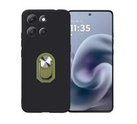 BMPNLSZ Coque pour Coolpad Cool 30 Play + Vert Anneau de Support Rotatif Amovible à 360 degrés, Noir Silicone TPU Cover, Bumper Anti-Choc Etui Housse de Protection Case.