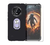 BMPNLSZ Coque pour Cubot Kingkong ES Pro+Violet Anneau+Verre trempé