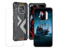 BMPNLSZ Coque pour Cubot Kingkong ES3 (6,75"), Silicone TPU Cover Bumper Housse Étui Case + Film Protecteur Verre trempé écran - LH31