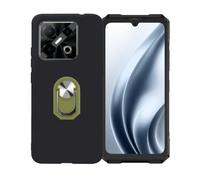 BMPNLSZ Coque pour Doogee Blade GT Play + Vert Anneau de Support Rotatif Amovible à 360 degrés, Noir Silicone TPU Cover, Bumper Anti-Choc Etui Housse de Protection Case.