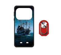 BMPNLSZ Coque pour Doogee Fire 7 Ultra(6,6"), Silicone Cover Anti-Choc Etui Housse de Protection Case + Rouge Anneau de Support Rotatif Amovible à 360 Degrés - WZ10