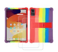 BMPNLSZ Coque pour DOOGEE Tab E3+, Silicone TPU Cover Souple Cristal Bumper Housse Étui Case + 2 Film Protecteur Verre trempé écran (11,97") - Couleur