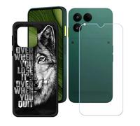 BMPNLSZ Coque pour Fairphone 6, Silicone TPU Cover Bumper Housse Étui Case + Film Protecteur Verre trempé écran pour (6,31") - LH42