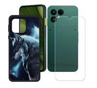 BMPNLSZ Coque pour Fairphone 6, Silicone TPU Cover Bumper Housse Étui Case + Film Protecteur Verre trempé écran pour (6,31") - LH54