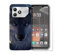 BMPNLSZ Coque pour FairPhone 6+ + Vitre de Protection - BST12 | Silicone Cover Souple Housse Étui + Film Protecteur Verre trempé écran pour FairPhone 6+ (6,31")
