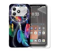 BMPNLSZ Coque pour FairPhone 6+ + Vitre de Protection - BST4 | Silicone Cover Souple Housse Étui + Film Protecteur Verre trempé écran pour FairPhone 6+ (6,31")