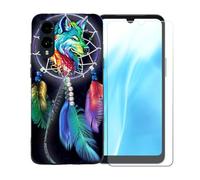 BMPNLSZ Coque pour FCNT Arrows We3, Silicone TPU Cover Souple Cristal Bumper Housse Étui Case + Film Protecteur Verre trempé écran pour FCNT Arrows We3 - BST4