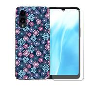 BMPNLSZ Coque pour FCNT Arrows We3, Silicone TPU Cover Souple Cristal Bumper Housse Étui Case + Film Protecteur Verre trempé écran pour FCNT Arrows We3 - BST19
