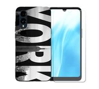 BMPNLSZ Coque pour FCNT Arrows We3, Silicone TPU Cover Souple Cristal Bumper Housse Étui Case + Film Protecteur Verre trempé écran pour FCNT Arrows We3 - BST5