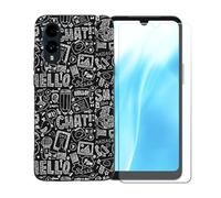 BMPNLSZ Coque pour FCNT Arrows We3, Silicone TPU Cover Souple Cristal Bumper Housse Étui Case + Film Protecteur Verre trempé écran pour FCNT Arrows We3 - OYLLM42