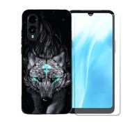 BMPNLSZ Coque pour FCNT Arrows We3, Silicone TPU Cover Souple Cristal Bumper Housse Étui Case + Film Protecteur Verre trempé écran pour FCNT Arrows We3 - BST13