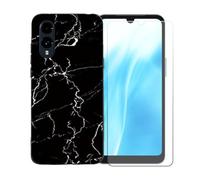 BMPNLSZ Coque pour FCNT Arrows We3, Silicone TPU Cover Souple Cristal Bumper Housse Étui Case + Film Protecteur Verre trempé écran pour FCNT Arrows We3 - OYLLM9