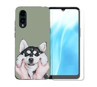 BMPNLSZ Coque pour FCNT Arrows We3, Silicone TPU Cover Souple Cristal Bumper Housse Étui Case + Film Protecteur Verre trempé écran pour FCNT Arrows We3 - OYLLM8