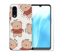 BMPNLSZ Coque pour FCNT Arrows We3, Silicone TPU Cover Souple Cristal Bumper Housse Étui Case + Film Protecteur Verre trempé écran pour FCNT Arrows We3 - OYLLM48
