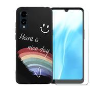 BMPNLSZ Coque pour FCNT Arrows We3, Silicone TPU Cover Souple Cristal Bumper Housse Étui Case + Film Protecteur Verre trempé écran pour FCNT Arrows We3 - OYLLM44