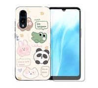 BMPNLSZ Coque pour FCNT Arrows We3, Silicone TPU Cover Souple Cristal Bumper Housse Étui Case + Film Protecteur Verre trempé écran pour FCNT Arrows We3 - OYLLM47