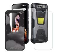 BMPNLSZ Coque pour Fossibot F106 Pro, Silicone TPU Cover Souple Cristal Bumper Housse Étui Case + Film Protecteur Verre trempé écran pour Fossibot F106 Pro (6,58") - KE40