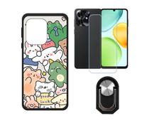 BMPNLSZ Coque pour Honor 500 Smart 5G + Noir Anneau - WZ22