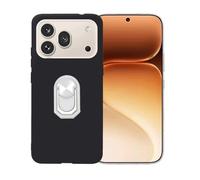 BMPNLSZ Coque pour Honor 600 Pro + Blanc Anneau de Support Rotatif Amovible à 360 degrés, Noir Silicone TPU Cover, Bumper Anti-Choc Etui Housse de Protection Case.