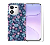 BMPNLSZ Coque pour Honor 600 Smart 5G + Vitre de Protection - BST19 | Silicone Cover Souple Housse Étui + Film Protecteur Verre trempé écran pour Honor 600 Smart 5G (6,87")