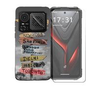BMPNLSZ Coque pour Hotwav Hyper 8 Pro, Silicone TPU Cover Souple Cristal Bumper Housse Étui Case + Film Protecteur Verre trempé écran pour Hotwav Hyper 8 Pro - BST17