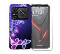 BMPNLSZ Coque pour Hotwav Hyper 8 Pro, Silicone TPU Cover Souple Cristal Bumper Housse Étui Case + Film Protecteur Verre trempé écran pour Hotwav Hyper 8 Pro - BST7