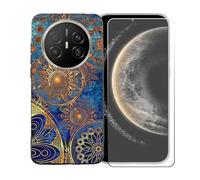 BMPNLSZ Coque pour Huawei Mate 70 Air, Silicone TPU Cover Souple Cristal Bumper Housse Étui Case + Film Protecteur Verre trempé écran pour Huawei Mate 70 Air - BST10