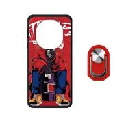 BMPNLSZ Coque pour NexiPosket Tiger 8 5G + Rouge Anneau - WZ14 | Silicone Cover Anti-Choc Etui Housse de Protection Case + Rouge Anneau de Support Rotatif Amovible à 360 Degrés (6,88")