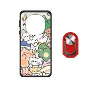BMPNLSZ Coque pour NexiPosket Tiger 8 5G + Rouge Anneau - WZ22 | Silicone Cover Anti-Choc Etui Housse de Protection Case + Rouge Anneau de Support Rotatif Amovible à 360 Degrés (6,88")