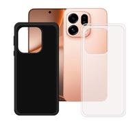 BMPNLSZ Coque pour Oppo Find X9S(6,59"), Noir + Translucide