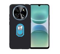 BMPNLSZ Coque pour Oscal Tiger 8 + Bleu Anneau de Support Rotatif Amovible à 360 degrés, Noir Silicone TPU Cover, Bumper Anti-Choc Etui Housse de Protection Case.