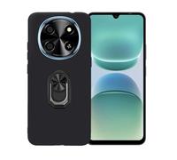 BMPNLSZ Coque pour Oscal Tiger 8 + Noir Anneau de Support Rotatif Amovible à 360 degrés, Noir Silicone TPU Cover, Bumper Anti-Choc Etui Housse de Protection Case.