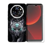 BMPNLSZ Coque pour Oukitel WP55 Pro, Silicone TPU Cover Souple Cristal Bumper Housse Étui Case + Film Protecteur Verre trempé écran pour Oukitel WP55 Pro - BST13